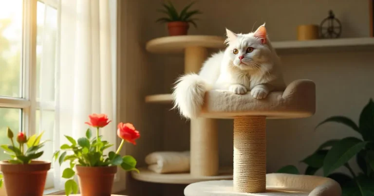 flower cat tree
