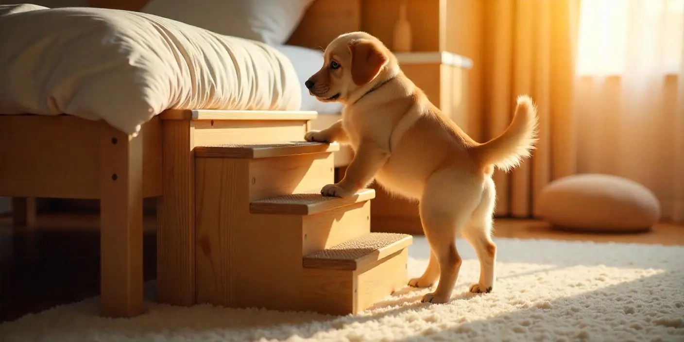 dog stairs for bed